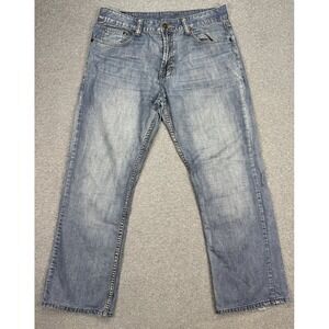 Vintage Flypaper Jeans Men's 34x30 Blue Denim Light Wash Bootcut Relaxed Fit